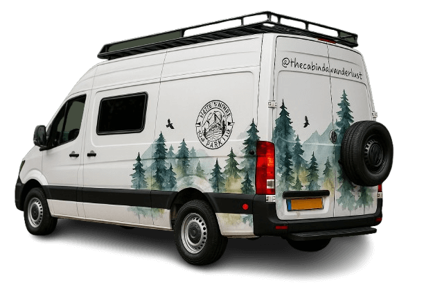 Rotulación vehicular Barcelona 7 Rotulacion Furgoneta Camper en Barcelona