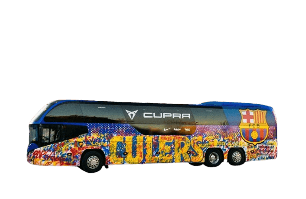 Rotulación de autobuses en Barcelona